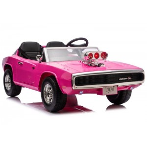 Dodge Charger R/T DLS-K12 400W 24V/7Ah akumuliatorinis automobilis (Rožinis)